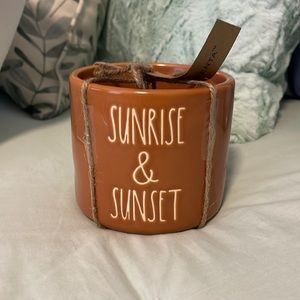 Rae Dunn, small two sided planter.